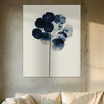 Botanical in cobalt blue by Carla Van Iersel