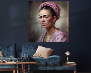 Frida Poster - Frida Kunstdruck Gemälde Kunst von Niklas Maximilian