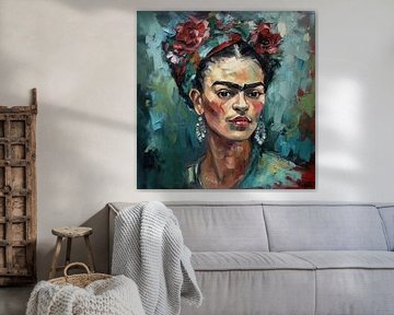 Frida Poster - Frida Kunstdruk Schilderij Kunst van Niklas Maximilian