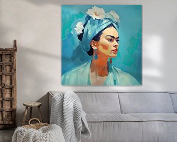 Frida Poster - Frida Kunstdruck Gemälde Kunst von Niklas Maximilian