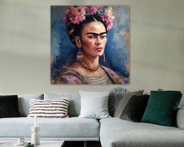 Frida Poster - Frida Kunstdruk Schilderij Kunst van Niklas Maximilian