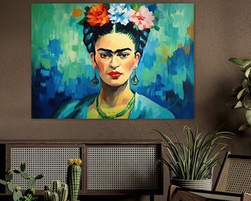 Frida Poster - Frida Kunstdruk Schilderij Kunst van Niklas Maximilian