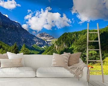 The cows graze on the Marbachalm by Christa Kramer