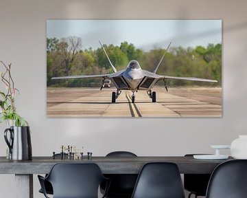 Chasseur furtif Lockheed Martin F-22 Raptor. sur Jaap van den Berg