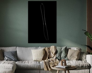 serie the Opposite, Mes zwart (abstract-keukengerei) van Kristian Hoekman