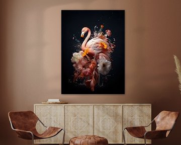 Elegant Explosion | Flamingo sur Eva Lee