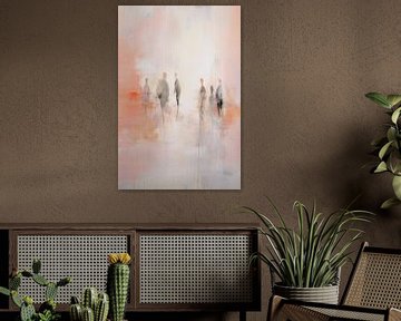 People in Pastel | Abstract People by Abstract Painting