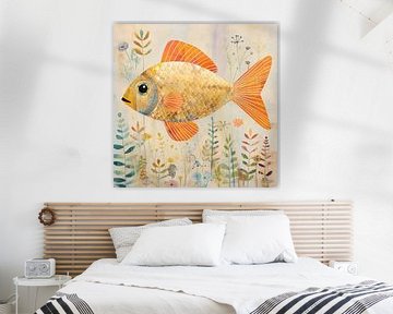 Goldfisch-Malerei von Wunderbare Kunst