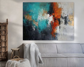 Orange Explosion by ARTEO Paintings