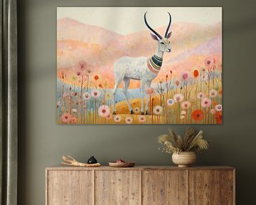 Geometric Antelope by Wonderful Art