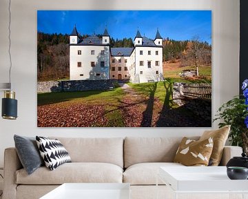 Höch Castle in the beautiful autumn season by Christa Kramer