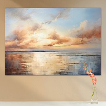 Friedliche Reflexion | Heiterer Sonnenuntergang von Wunderbare Kunst