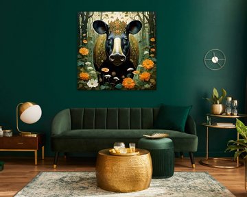 Dschungelflora Surrealismus: Mittelamerikanischer Tapir von Mellow Art