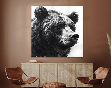 Gentle look of the brown bear by Mysterious Spectrum