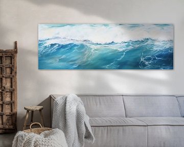 Blaue Wellen von De Mooiste Kunst