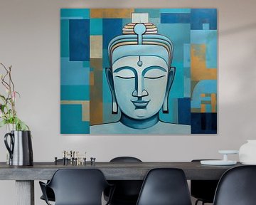 Buddha Rast | Buddha Kunstwerk von ARTEO Gemälde