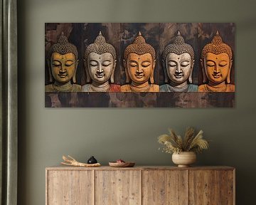Bronze Buddha by ARTEO Paintings