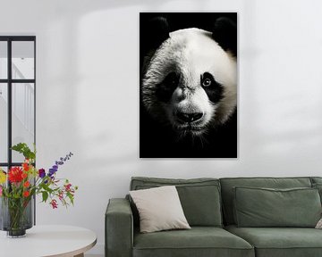 Panda Portret van ARTEO Schilderijen