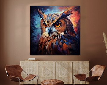 Owl portrait by TheXclusive Art