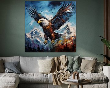 Aigle volant sur TheXclusive Art
