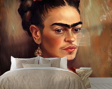 Frida Poster - Frida Kunstdruck Wandkunst Portrait von Niklas Maximilian