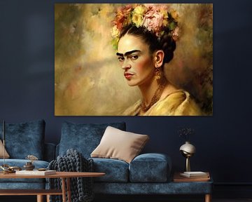 Frida Poster - Frida art print muurkunst portret van Niklas Maximilian