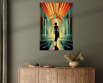 Art Deco Kunstdruk Poster Print Muurkunst van Niklas Maximilian