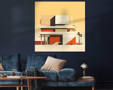 Bauhaus Poster Plakat Kunstdruck Illustration