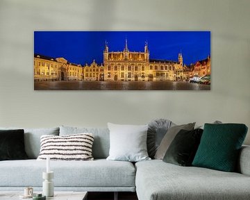 Panorama of the market square in Ghent Belgium by FineArt Panorama Fotografie Hans Altenkirch