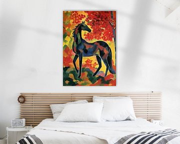 Horse Poster Art Print Painting Wall Art by Niklas Maximilian