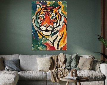 Tiger Poster Kunstdruck Gemälde Wandkunst von Niklas Maximilian