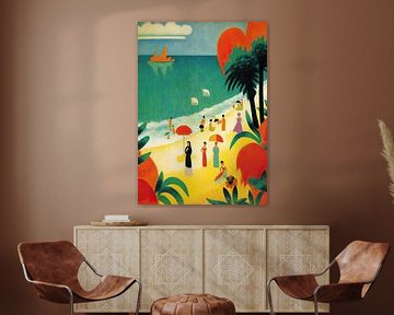 Plage Mer Maritim Poster Impression d'art murale Art mural sur Niklas Maximilian