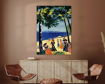 beach beach sea poster art print mural wall art by Niklas Maximilian