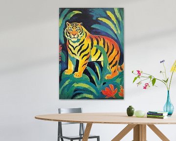 Tiger Poster Kunstdruck Wandbild Wandkunst von Niklas Maximilian