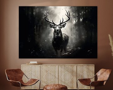 Cerf majestueux sur Tableaux ARTEO