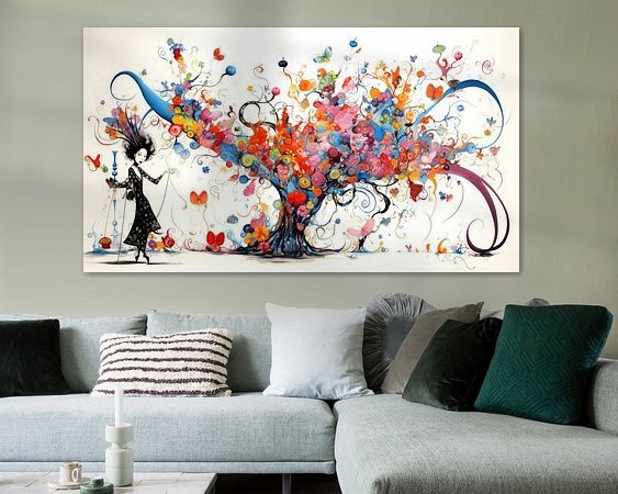 Example of the artwork in a room