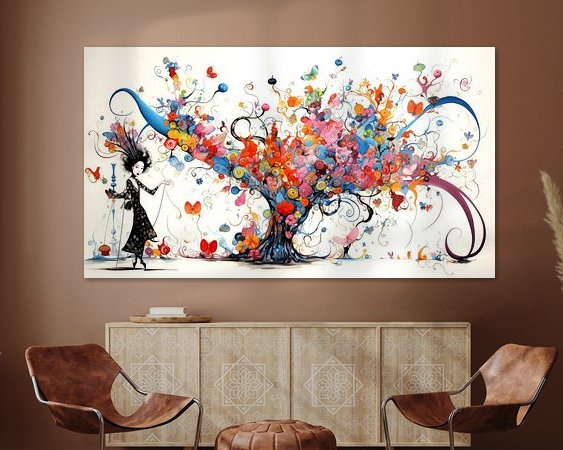 Example of the artwork in a room
