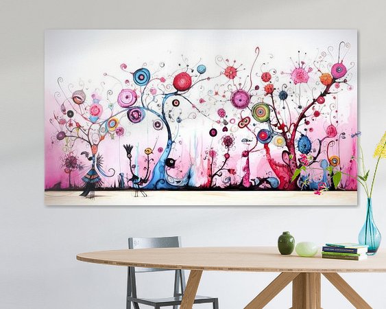 Example of the artwork in a room