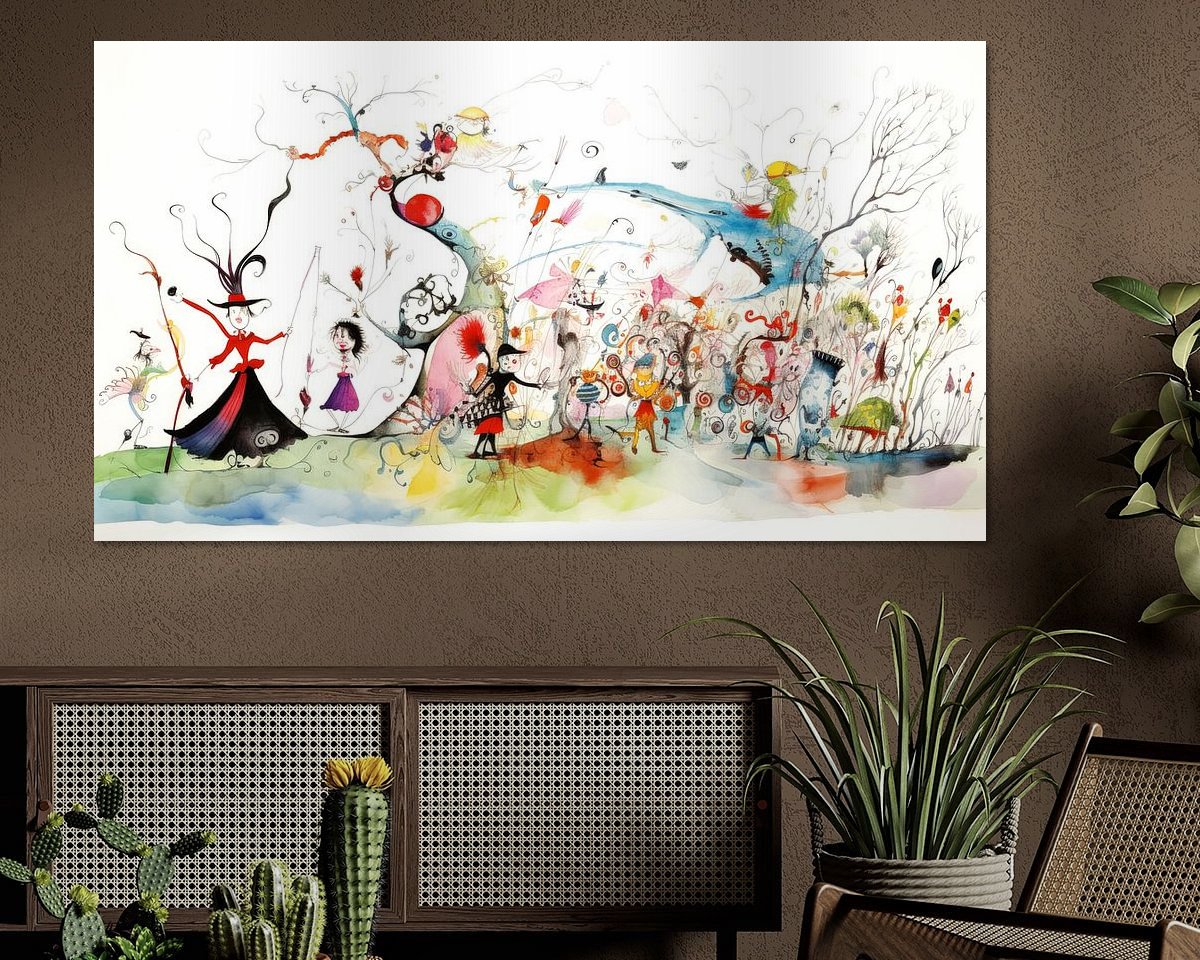 Example of the artwork in a room