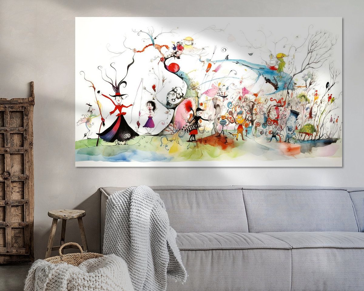 Example of the artwork in a room