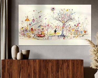 Example of the artwork in a room