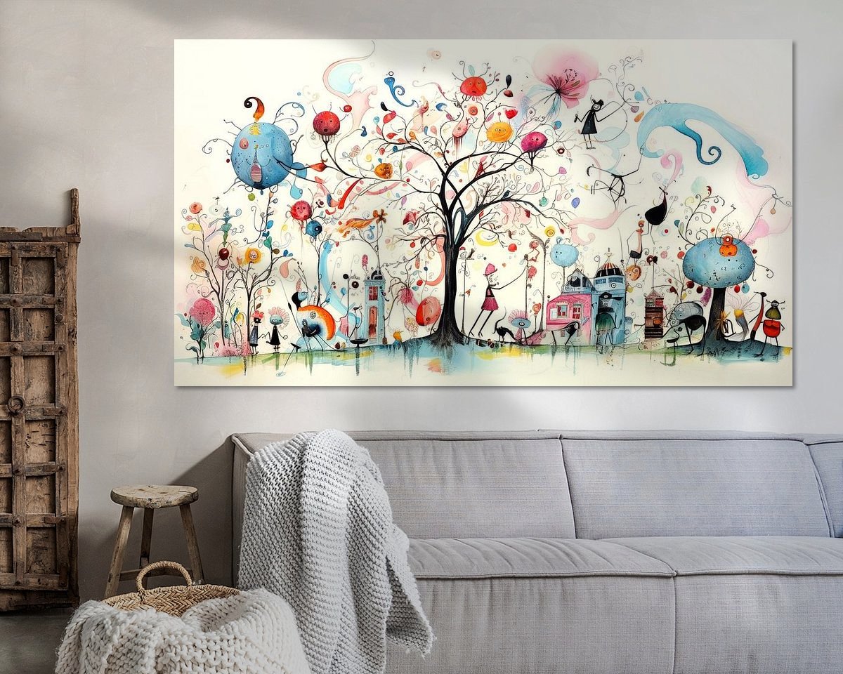 Example of the artwork in a room
