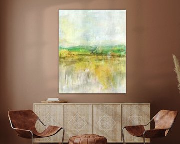 Landschap groene hoop van Claudia Gründler