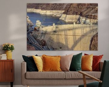 Place of interest in Nevada as well as Arizona: Hoover Dam. by Jaap van den Berg