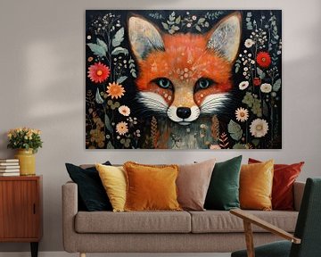 Fox Painting by Wonderful Art