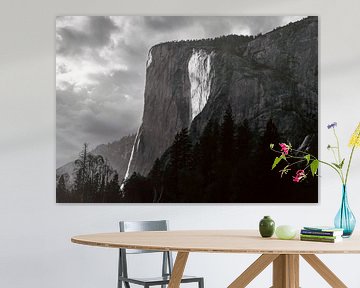 El Capitan during golden hour in black and white (Yosemite) by Atomic Photos