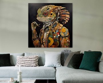 Homme caméléon style moderne sur TheXclusive Art