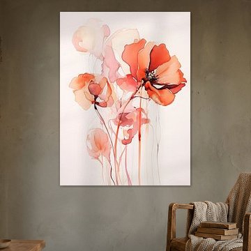 Anémones de mer rose corail