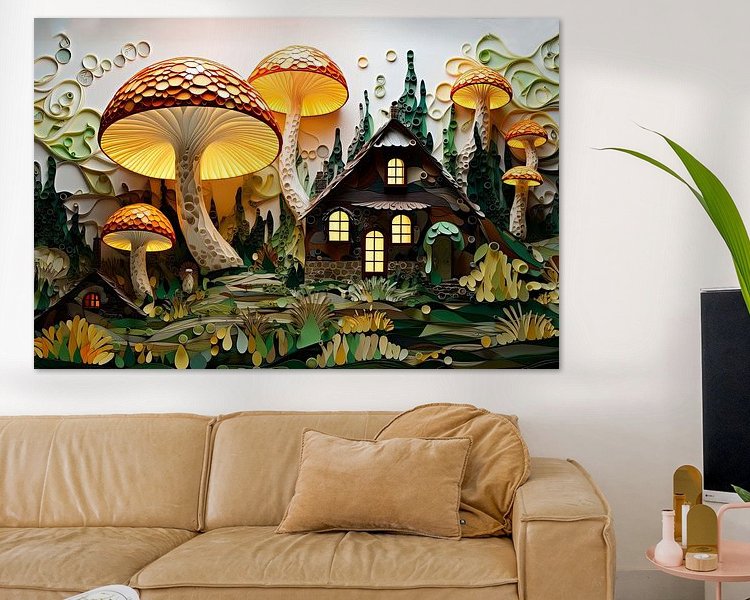 Example of the artwork in a room