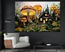 Example of the artwork in a room